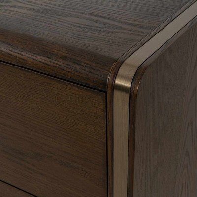 Kime 3 Drawer Side Table