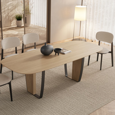 Barcelona oak dining table