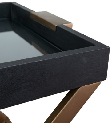 Jaques black side table