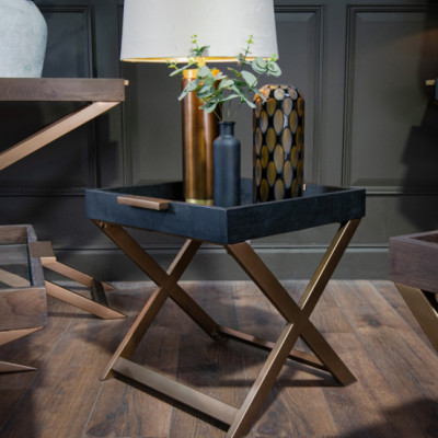 Jaques black side table