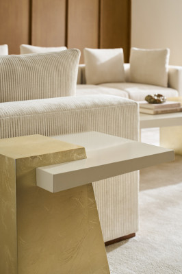 Plank side table side table