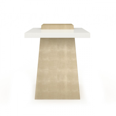 Plank side table side table