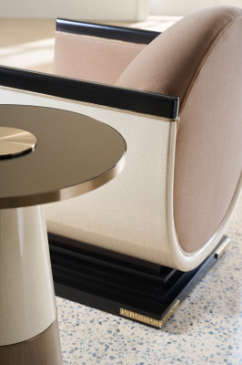 White Aperture side table