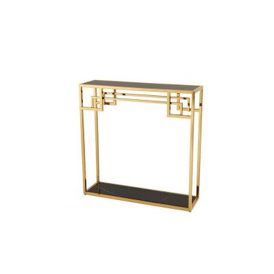 Morris gold console table